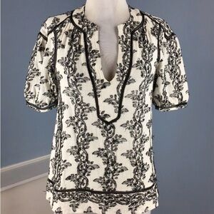 BCBG Max Azria cotton tunic blouse